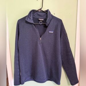 Patagonia Women’s Navy Quarter Zip-Up Sweater